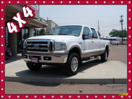 2007 ford f250 king ranch crew cab 4x4 ready to sell white/distressed leather