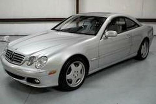 04 mercedes benz cl600 coupe v-12 automatic silver exterior gray interior