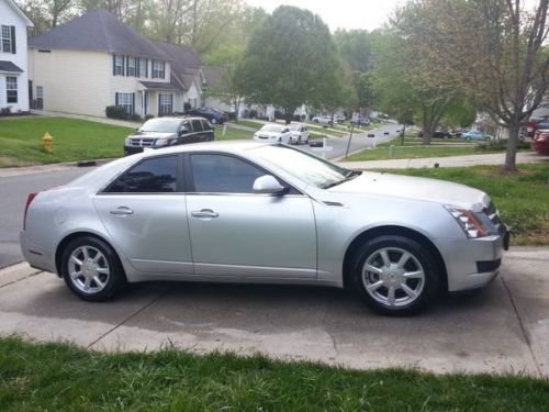 Great 2009 cadillac cts for $12,500 obo!!! ~~ silver w/ black on black leather!!