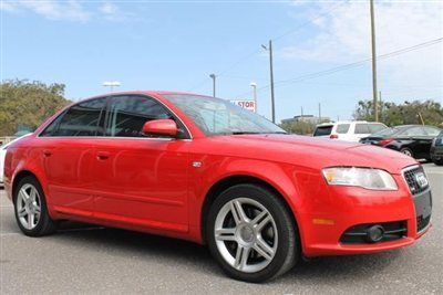 2008 brilliant red audi a4 4door sedan