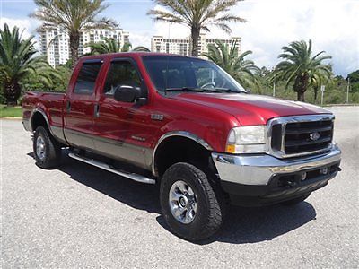 Srw 4x4 lariat leather 7.3 diesel alloys crew short xnice truck fl