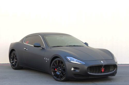 2008 maserati gran turismo matte black black rims low miles no reserve