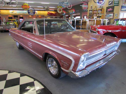 1966 plymouth sport fury 383, 4 speed, original window sticker