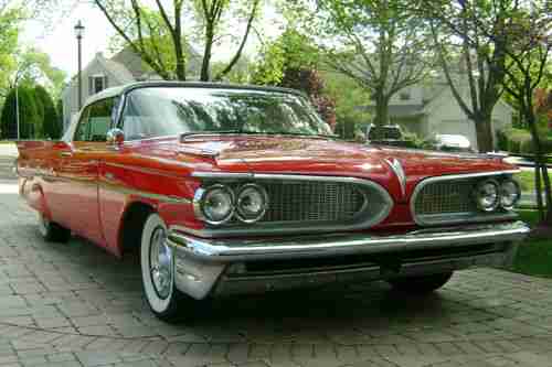 1959 Pontiac Bonneville Red & White Convertible - 389 Tri-Power  Highly Optioned, image 3