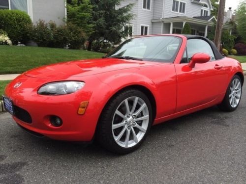 Manual convertible miata mx-5 low miles red clean carfax