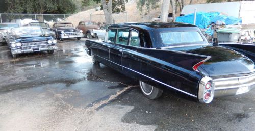 1960 cadillac fleetwood 75 series limousine a/c div car. very much original