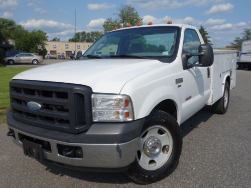 Ford f-350 xl 6.0l diesel knapheide utility box auto cold a/c  no reserve