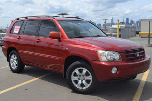 2002 toyota highlander limited sport utility 4-door 3.0l