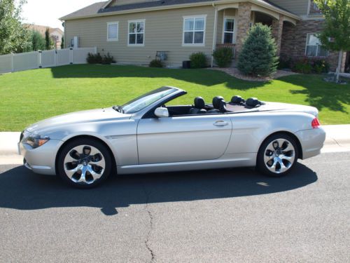 Like new 650i convertible. two owner car always garaged. a real garage queen.