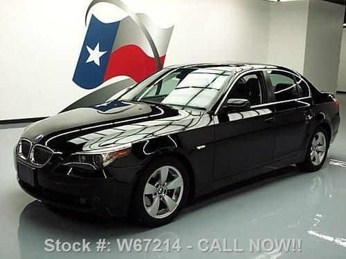 2007 bmw 525i sedan sunroof leather nav hid's 71k miles texas direct auto