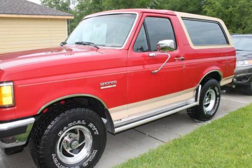 1991 ford bronco eddie bauer sport utility 2-door 5.0l