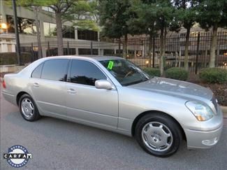 02 silver ls430 ls 430 leather sunroof 4.3l v8 2 owner excellent service records