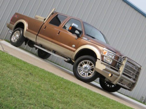 11 f350 king-ranch 6.7l powerstroke 6spdat nav roof camera cooled-seat 1owner tx