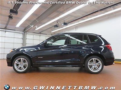 X3 xdrive35i low miles automatic gasoline 3.0l straight 6 cyl carbon black metal