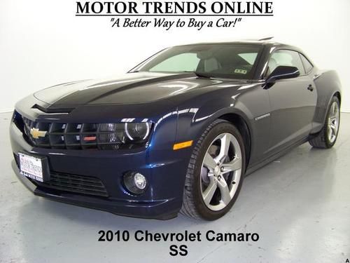 2ss ss roof auto leather htd seats bluetooth brembo brakes 2010 chevy camaro 8k