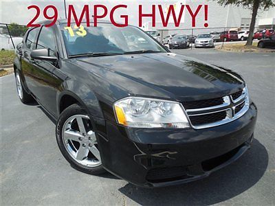 Dodge avenger 4dr sedan se low miles automatic gasoline 2.4l 4 cyl black