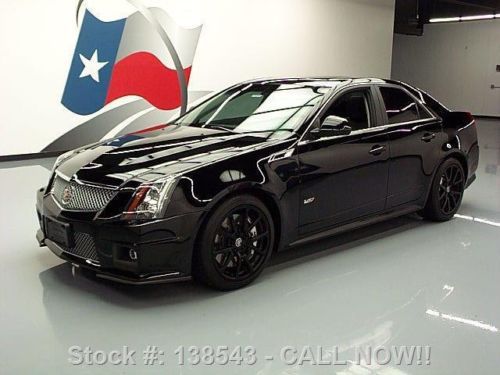 2011 cadillac cts-v sedan auto pano sunroof nav 26k mi texas direct auto