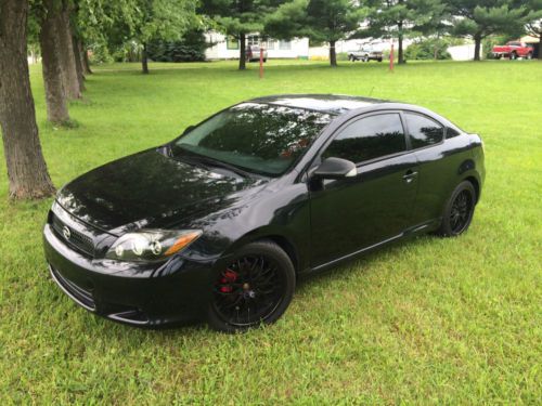 2010 toyota scion tc 21k  clean reliable automatic new wheels panoramic black