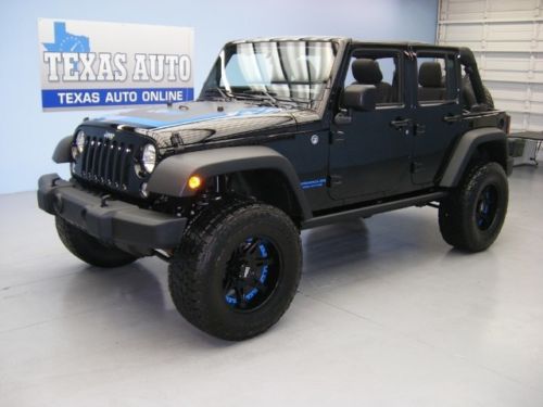 We finance!!!  2014 jeep wrangler unlimited sport 4x4 lifted hardtop texas auto