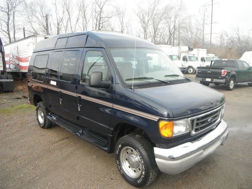 04 ford e-250  handicap van wheel chair lift  16000 miles lowered floor clean