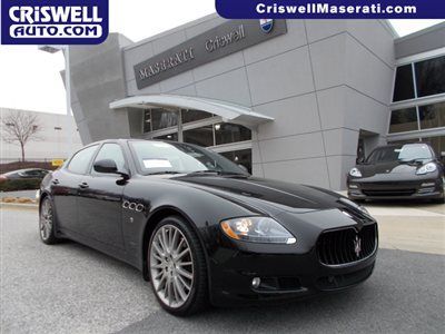 2009 maserati quattro porte low miles certified cpo nero black alcantara nav gts