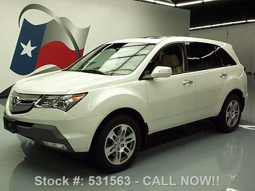 2009 acura mdx tech sh-awd sunroof nav rear cam 39k mi! texas direct auto