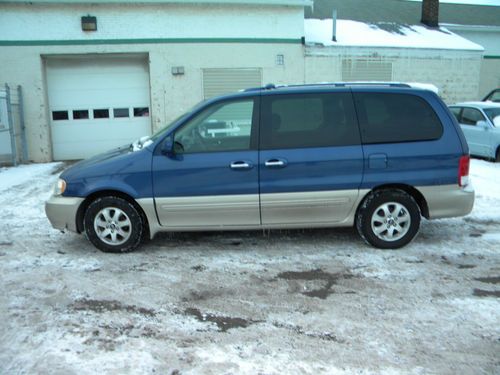 Cheap no reserve 2002 kia sedona ex mini passenger van 5-door 3.5l