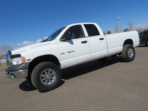 2003 dodge ram 2500 quad cab long bed 4x4 hemi v8 4wd 2 owner w/ carfax 5.7 8ft