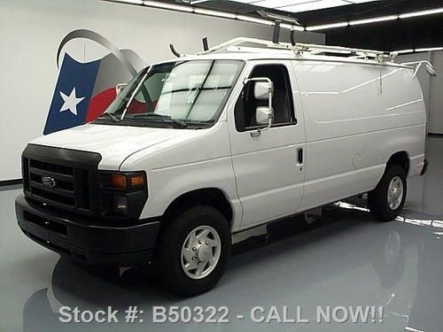 2008 ford e-350 5.4l v8 custom shelving ladder rack 74k texas direct auto