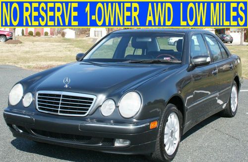 No reserve 1 owner 4matic full service heated seats awd w210 02 01 00 e430 wagon