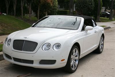 2008 bentely gtc white with two tone, saffron and ochre leather, chrome wheels