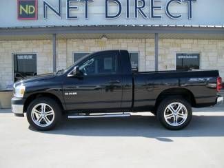 08 ram short bed v6 auto 42k mi loaded 20" rims warranty net direct auto texas