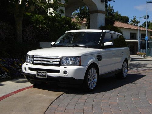 2009 range rover sport luxury ed. white/black, 2011 upgrades, immac. so. ca. car