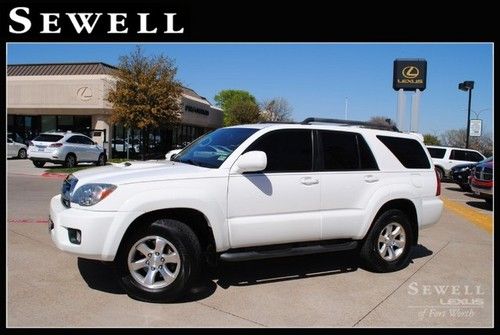 2007 white toyota 4runner sr5 sport package 4x4 v8 leather