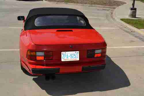 1989 Porsche 944 S2 Cabriolet Convertible Guards Red, Leather, US $6,900.00, image 2