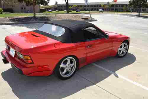 1989 Porsche 944 S2 Cabriolet Convertible Guards Red, Leather, US $6,900.00, image 3