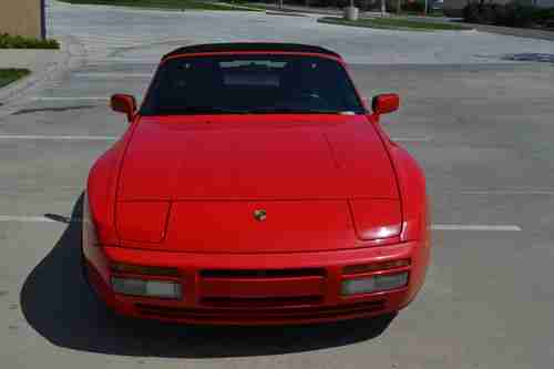 1989 Porsche 944 S2 Cabriolet Convertible Guards Red, Leather, US $6,900.00, image 5