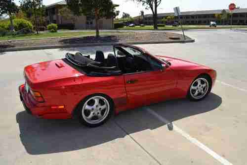 1989 Porsche 944 S2 Cabriolet Convertible Guards Red, Leather, US $6,900.00, image 6