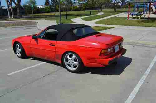 1989 Porsche 944 S2 Cabriolet Convertible Guards Red, Leather, US $6,900.00, image 8