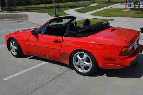 1989 Porsche 944 S2 Cabriolet Convertible Guards Red, Leather, US $6,900.00, image 9