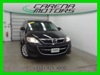 2010 mazda used cx-9 4x4 touring moon leather awd 3rd row black free carfax cx9