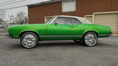 1971 oldsmobile cutlass supreme convertible donk street rod hot rod kustom