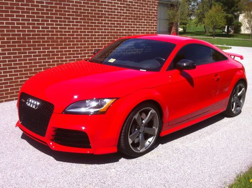 2012 audi tt rs - 360hp turbo 6 spd misano red pearl tech pkg titanium pkg rare!