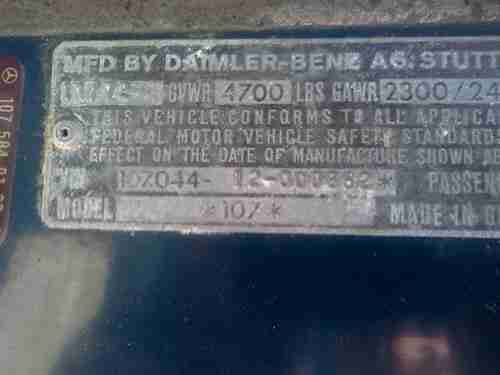 1974 MERCEDES 450SL, image 7