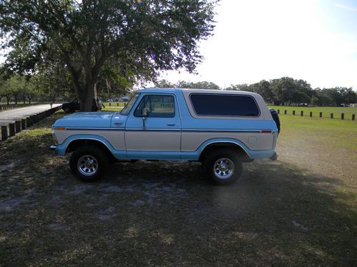 1978 ford bronco ranger xlt sport utility 2-door 6.6l