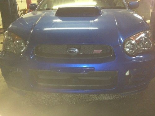 2004 royal blue subaru impreza wrx sti 2.5l turbo