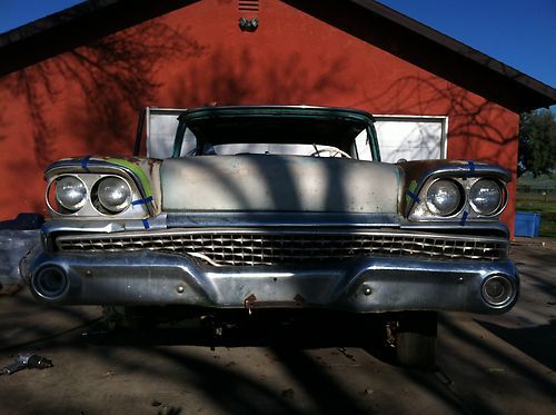 1959 ford fairlane/galaxie  skyliner retractable rare project custom streetrod