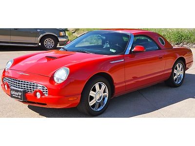 2005 ford thunderbird 50th anniversary coupe last year made tx car no reserve!!!
