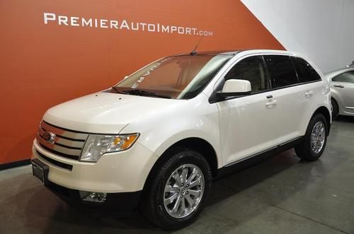 2010 ford edge sel sport 3.5l nr pearl white leather panoramic loaded  cheap!