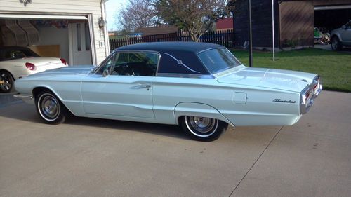 1966 ford thunderbird, 2 door, landau, 390 v8, starlight blue